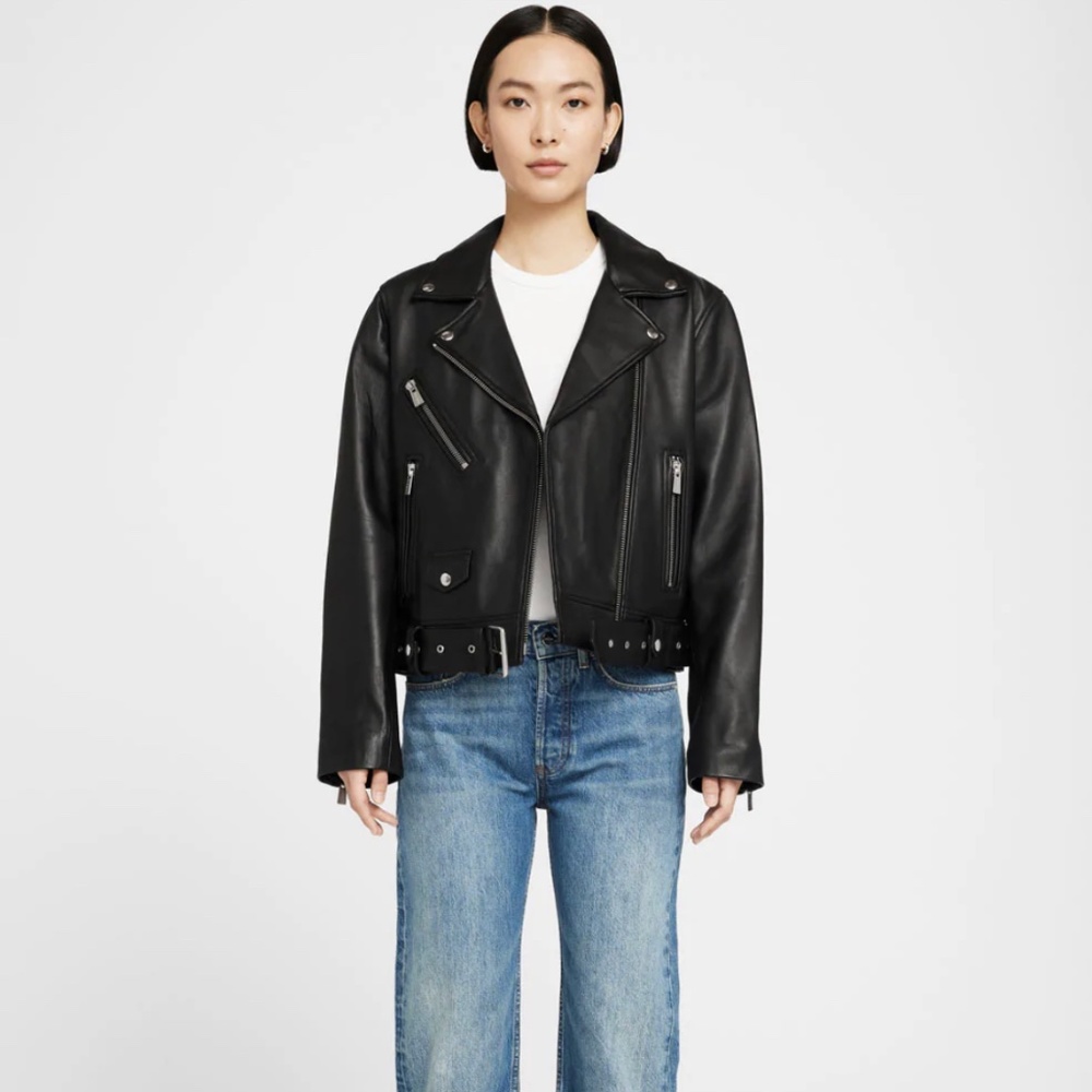 Anine Bing Benjamin Moto leather jacket